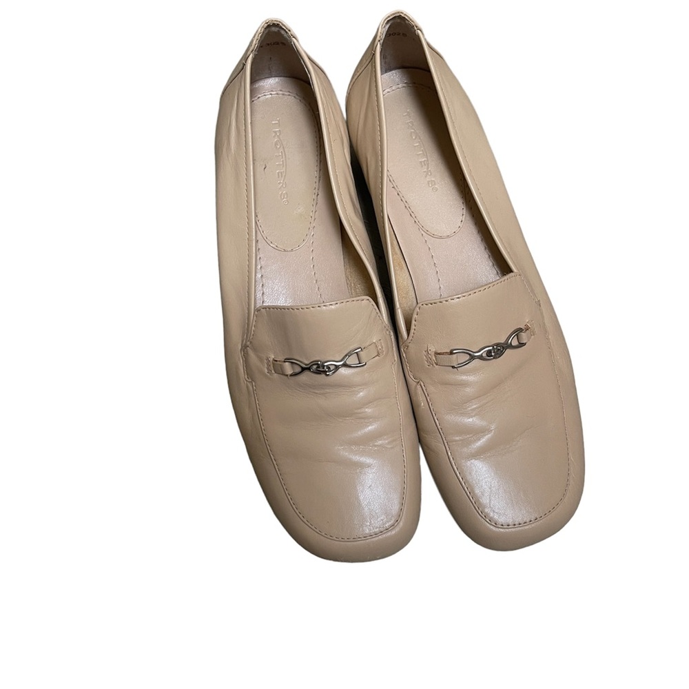 Trotters Cream Horsebit Slip On Loafers Shoes Size 6.5 - Picture 2 of 10